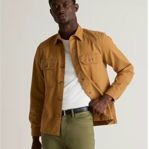 Quince Men's Brown Shirt Jacket